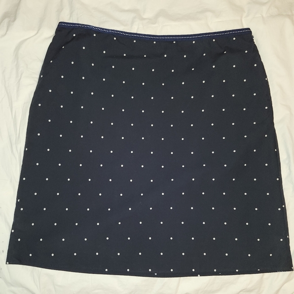 Tommy Hilfiger navy blue and white polka dot pencil skirt size 16 - Picture 10 of 11